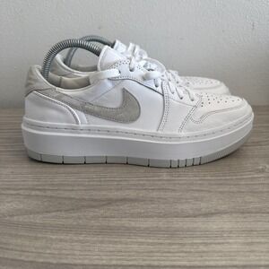 Jordan Air‎ Jordan 1 Elevate Low White/Grey Womens Athletic Sneaker Sz 10.5